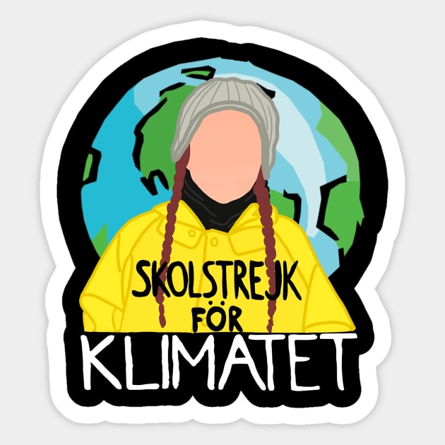 Greta Thunberg Exclusive T-shirt Sticker by JayaUmar329